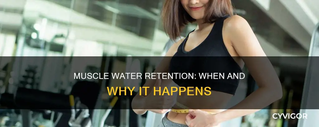 when do muscles retain water