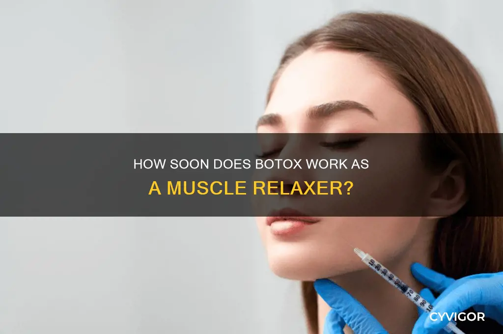 when does botox take effect muscle relaxer