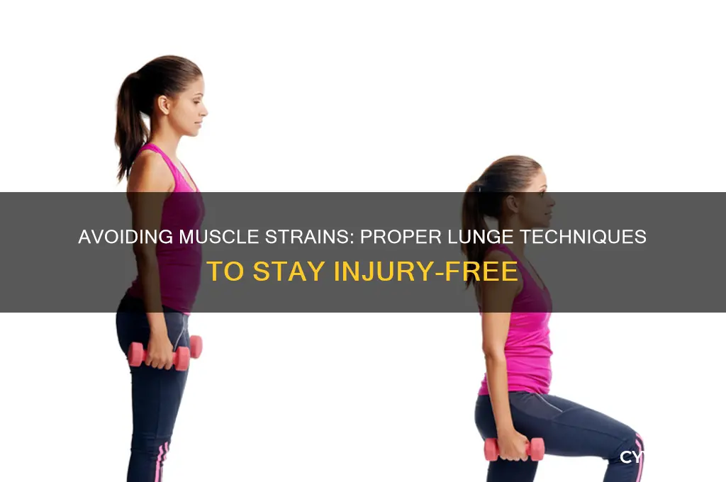 when doing a lunge seems to pull a muscle