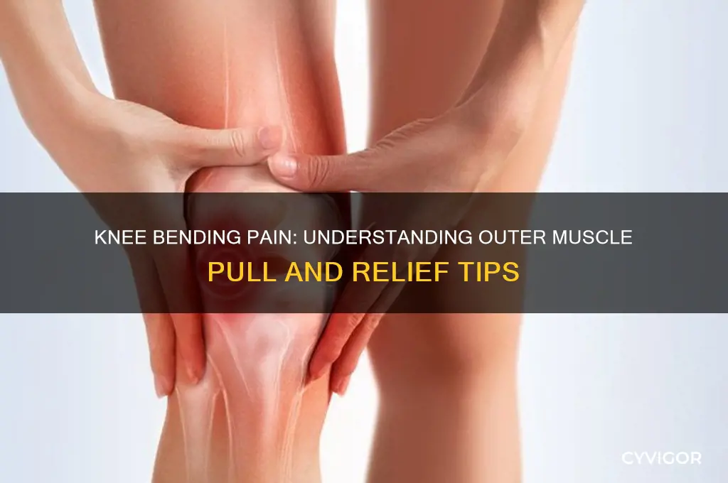 when i bend my mnee its pulling muscle on outside