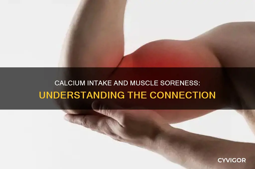 when i take calcium sore muscles