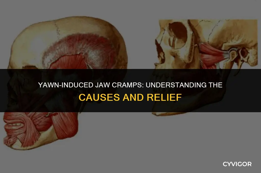 when i yawn my jaw muscle cramps