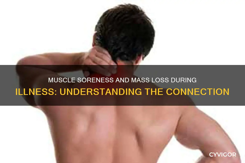 when ill and losing muscle mass are the muscles sore