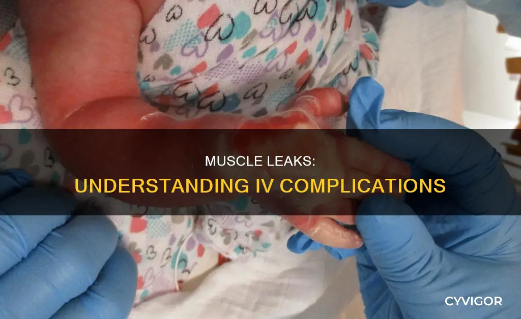 when iv leaks into muscle