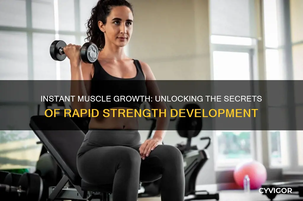 when muscle instently grows up