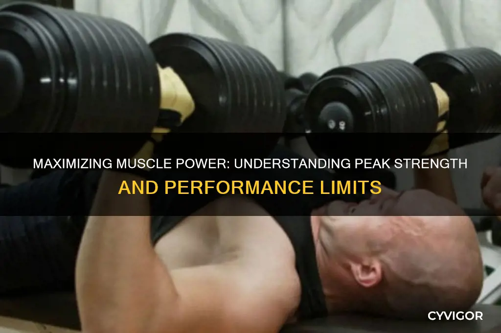 when muscles are asked to work at their maximum strength
