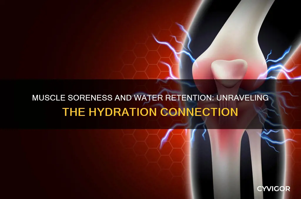 when muscles are sore do they hold more water