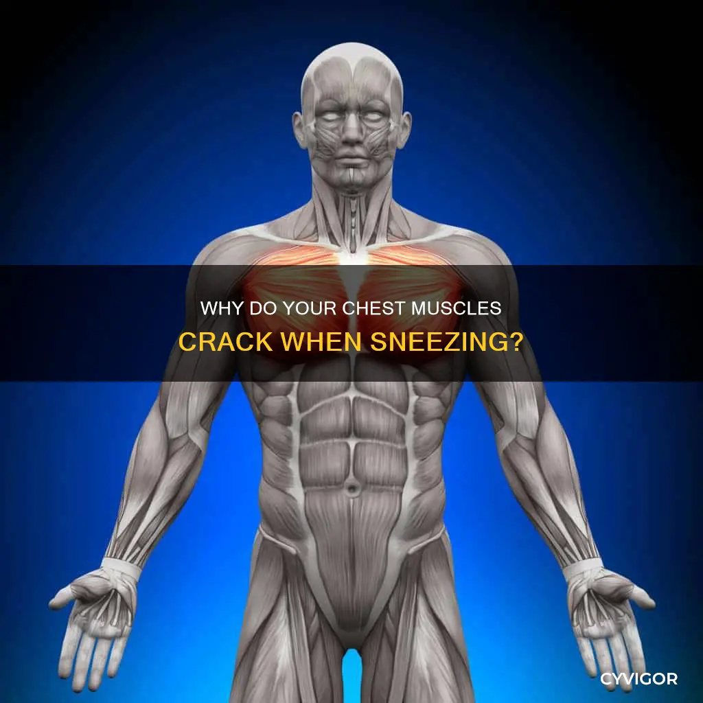 when sneezing chest muscles crsck