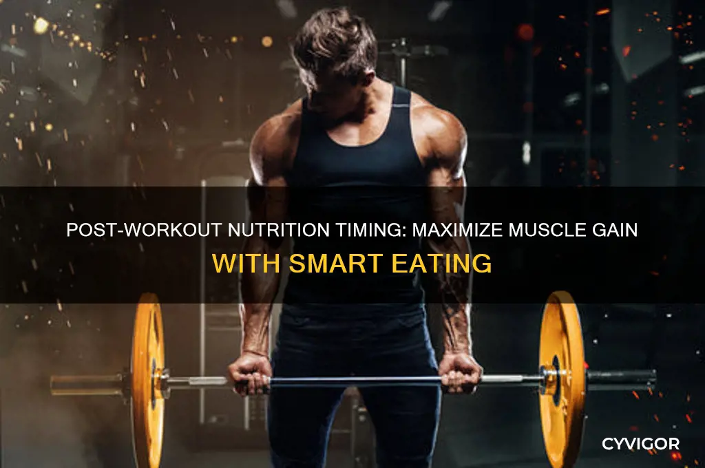 when to eat after workout for muscle gain