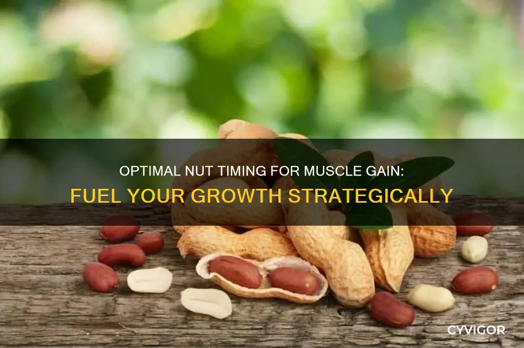 when to eat nuts when trying to gain muscle