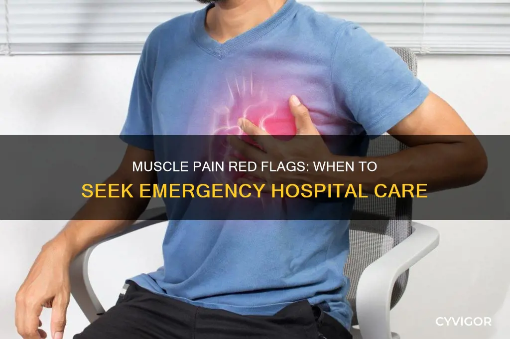 when to go to hospital for muscle pain