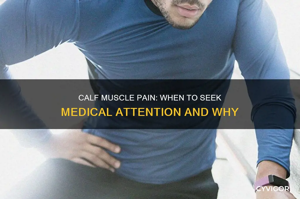 when to see a doctor about calf muscle pain