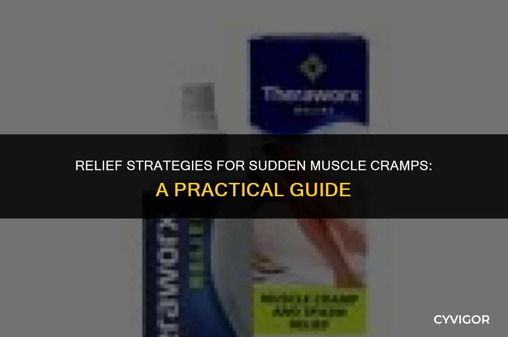when you experience a muscle cramp you should