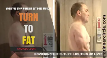 Does Muscle Turn to Fat When You Stop Working Out?