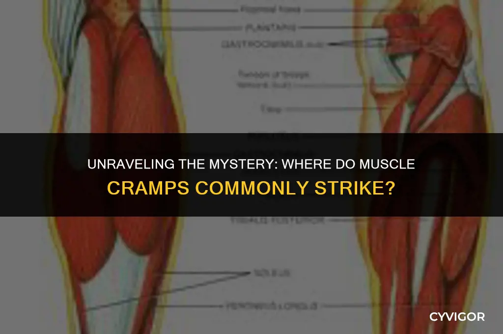 where are common muscle cramps