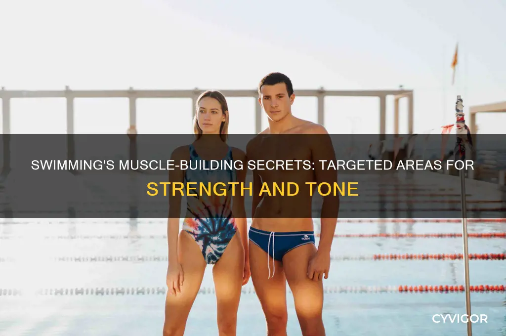 where do swimmers gain the most muscle