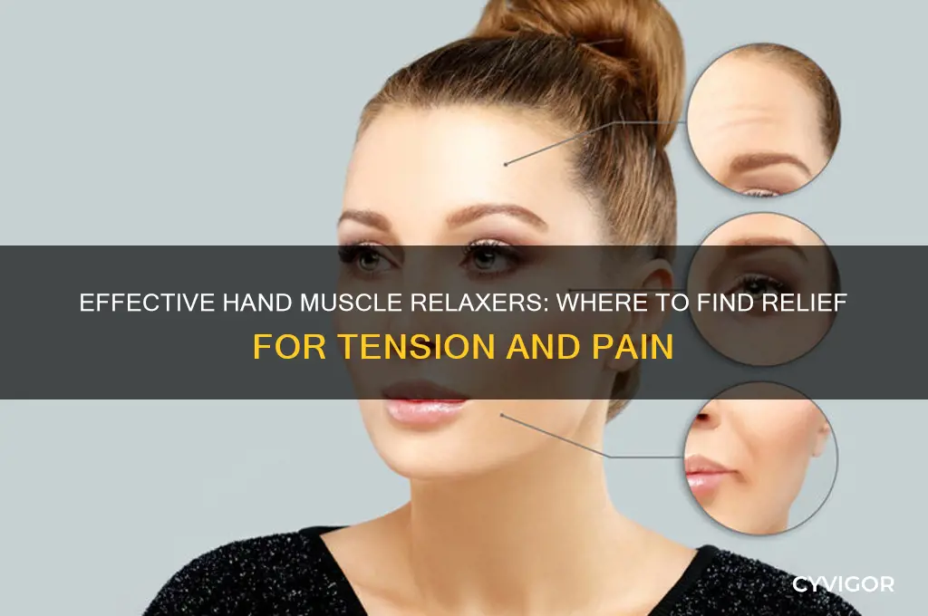 where would i find a muscle relaxer for the hand