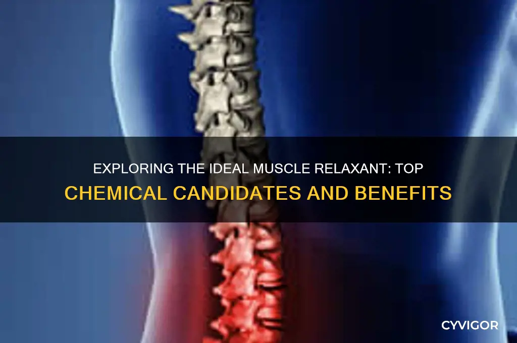 which chemical would make the best muscle relaxant and why