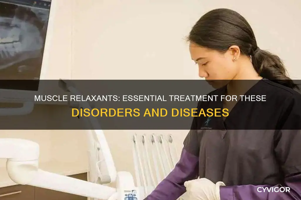 which disorder or disease requires muscle relaxants