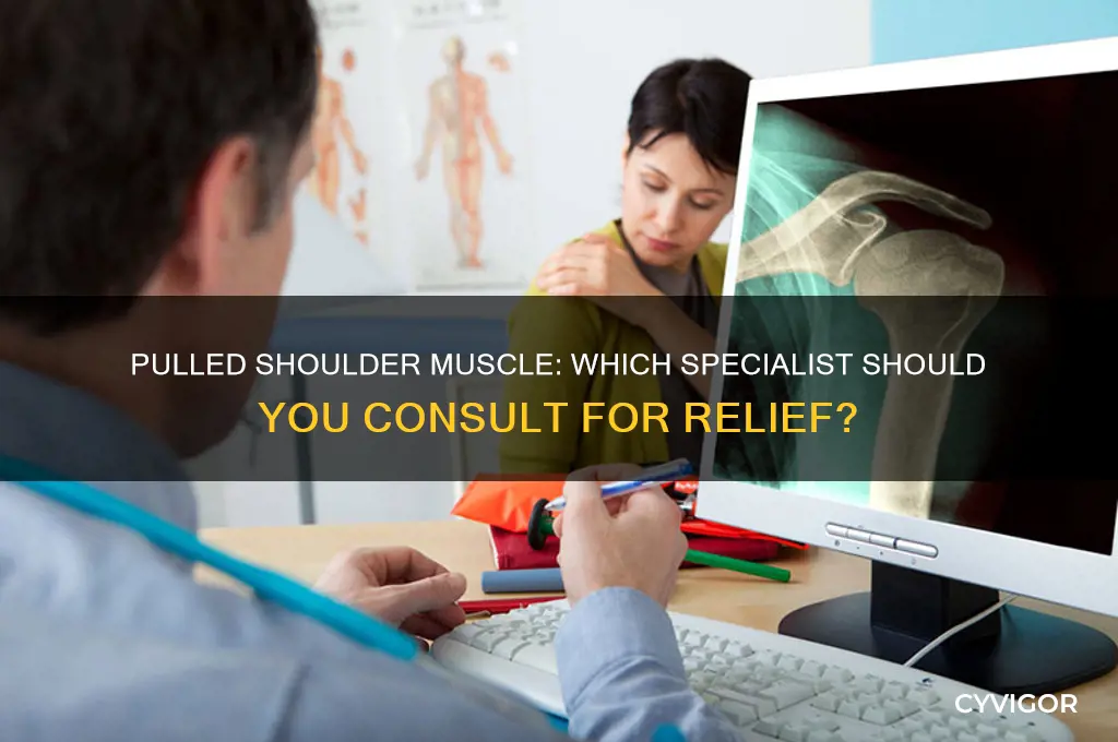 which doctor for pulled shoulder muscle