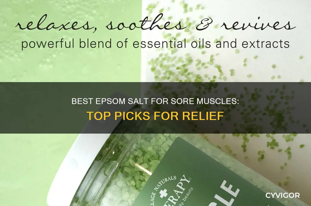 which epsom salt is best for sore muscles