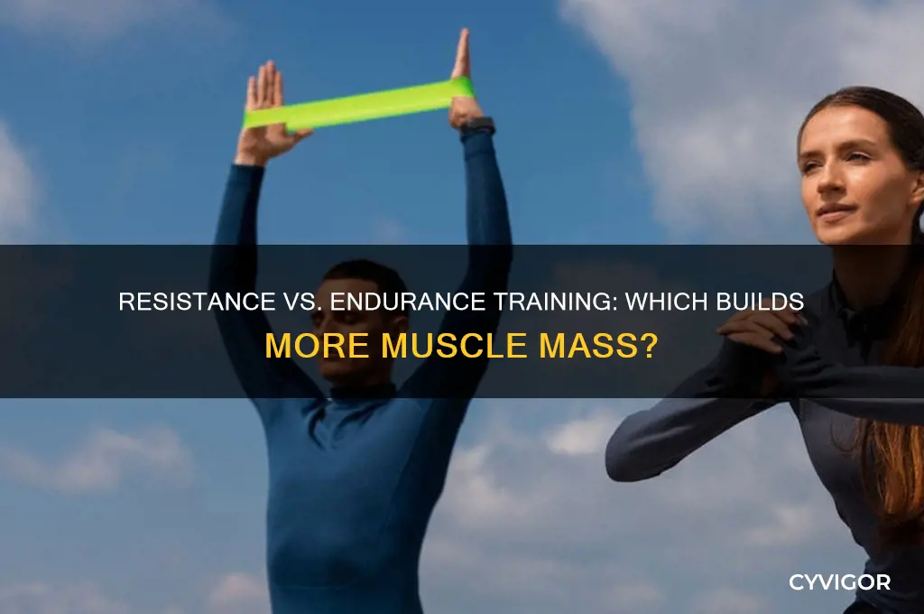 which exercise type causes more musclar hypertrophy resistance and endurance