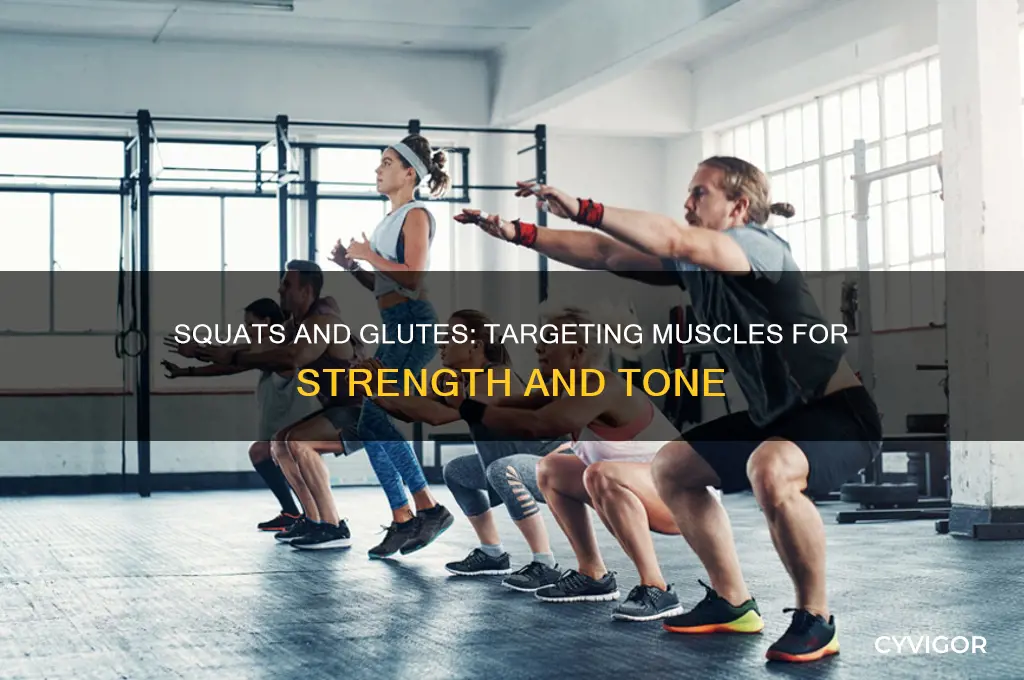 which glute muscles do squats work