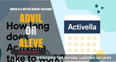 Advil vs. Aleve: Which Muscle Relaxant Works Best for You?