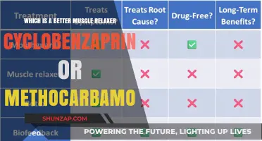 Cyclobenzaprine vs. Methocarbamol: Which Muscle Relaxer Works Best?