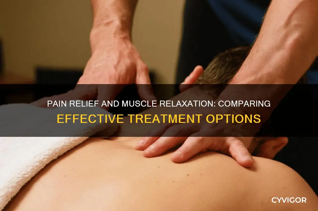 which is better for pain and muscle relaxer