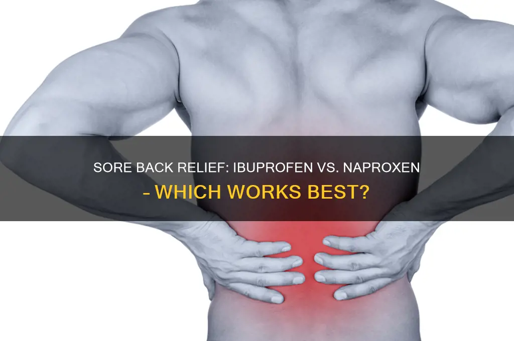 which is better for sore back muscles ibuprofen or naproxen