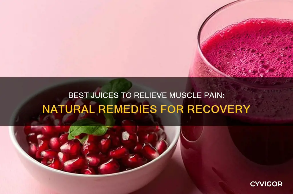 which juice is good for muscle pain
