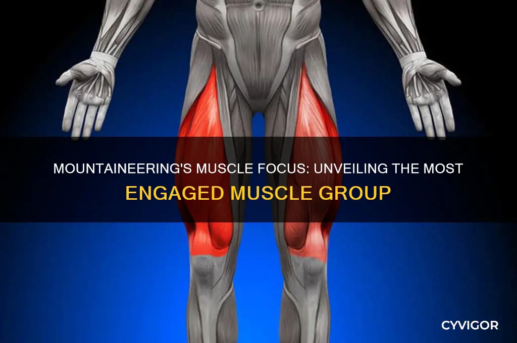 which muscle is most worked in mountaineering
