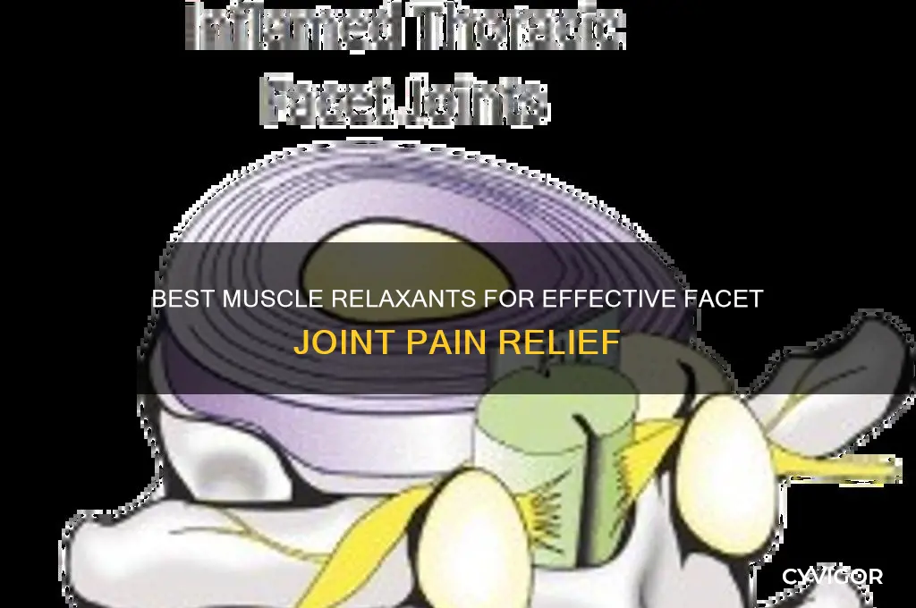 which muscle relaxant is best for facet joint pain