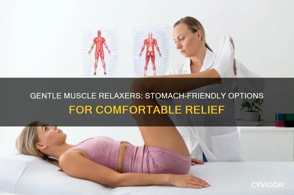 which muscle relaxers are easier on the stomach