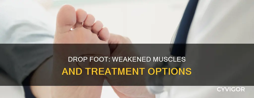 which muscle weak drop foot