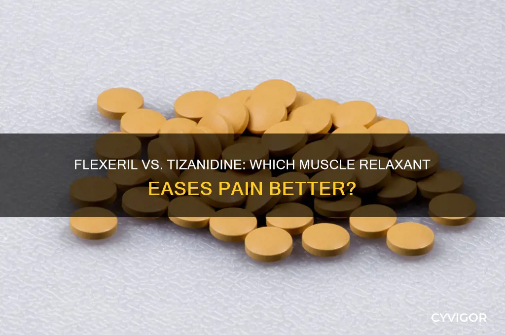 which works better for muscle pain flexiril or tizanidine