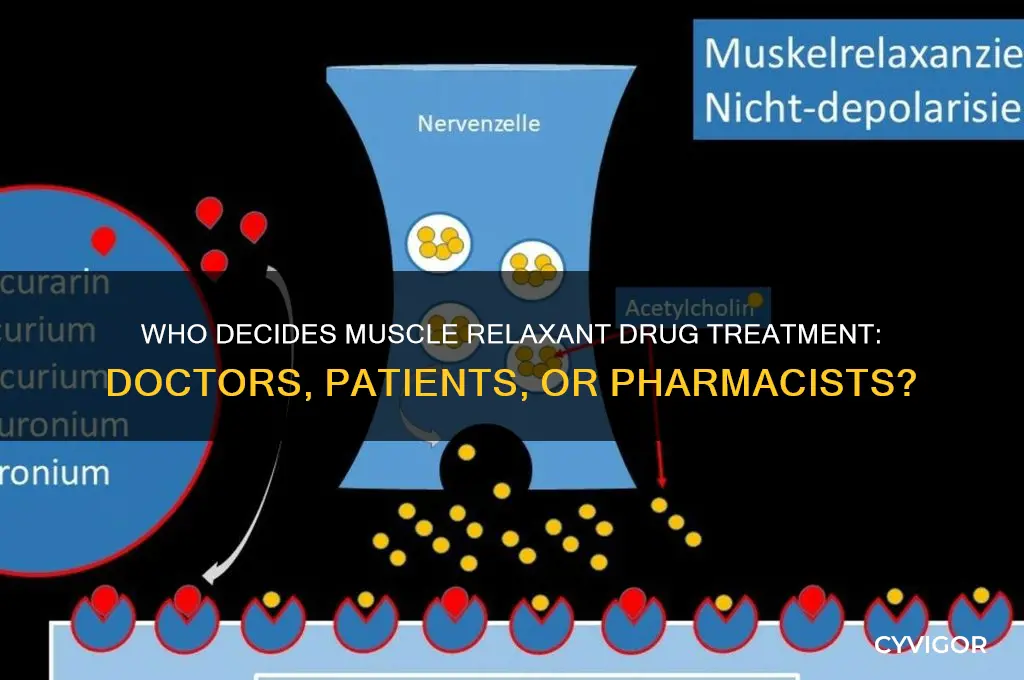 who makes choice of drug treatment for muscle relaxents