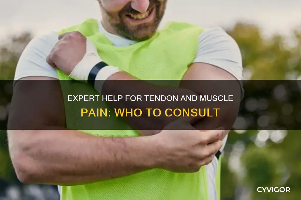 who to see for tendon and muscle pain