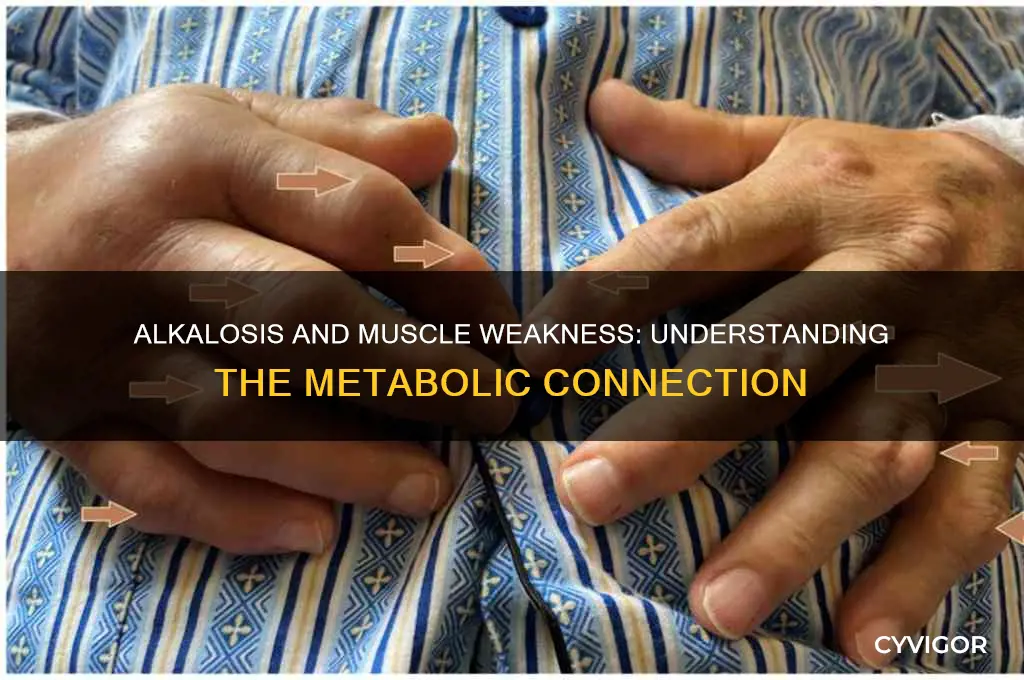 why alkalosis causes muscle weakness
