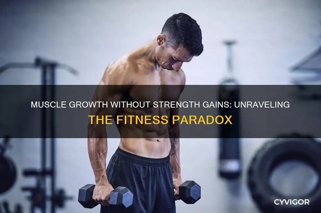 why am i gaining muscle but not getting stronger