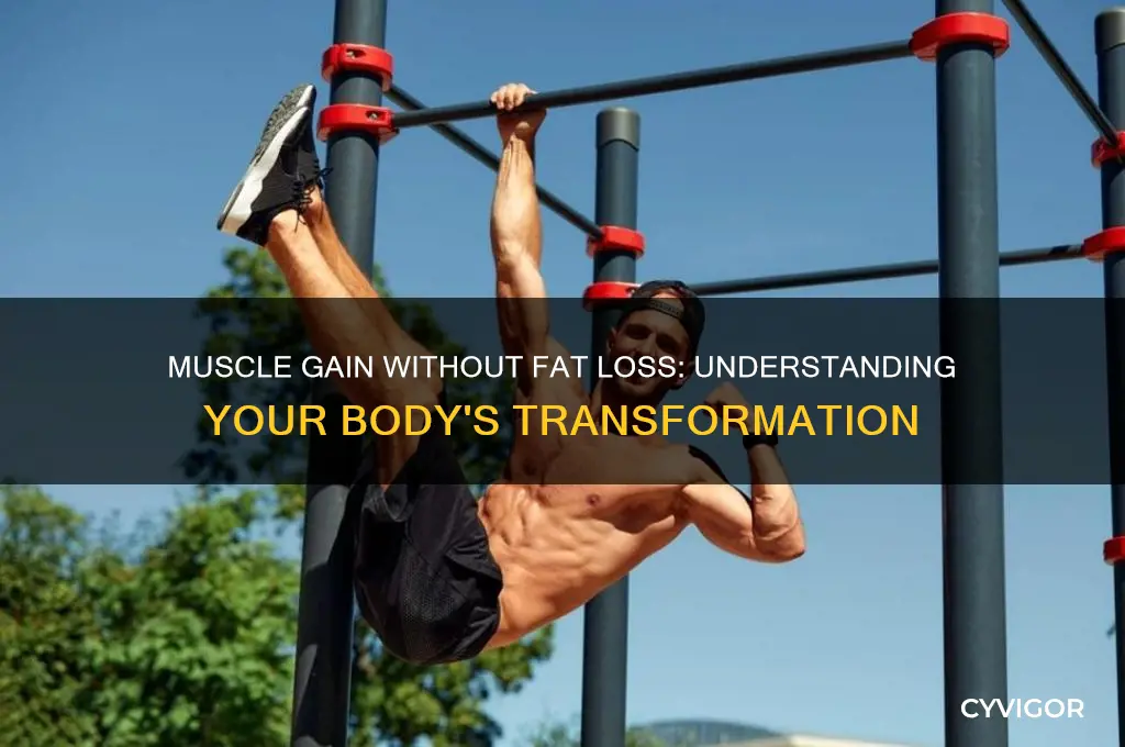 why am i gaining muscle but not losing fat