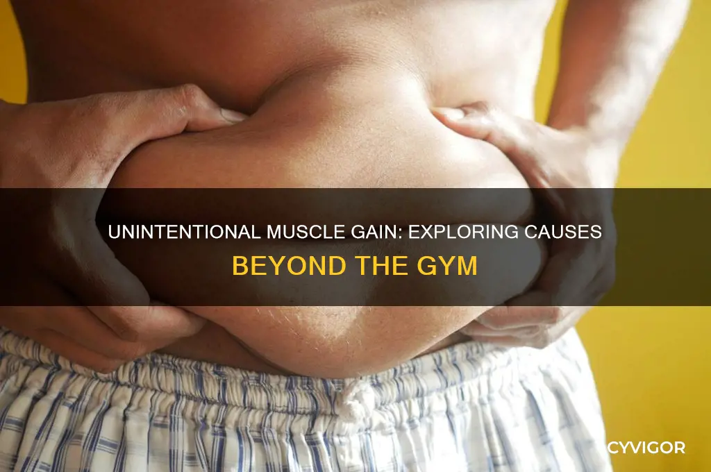 why am i gaining muscle if i dont work out
