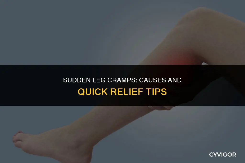 why am i getting leg cramps all of a sudden