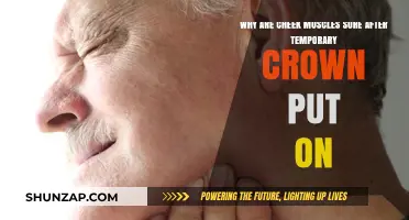 Temporary Crown Placement: Understanding Sore Cheek Muscles After Dental Procedure