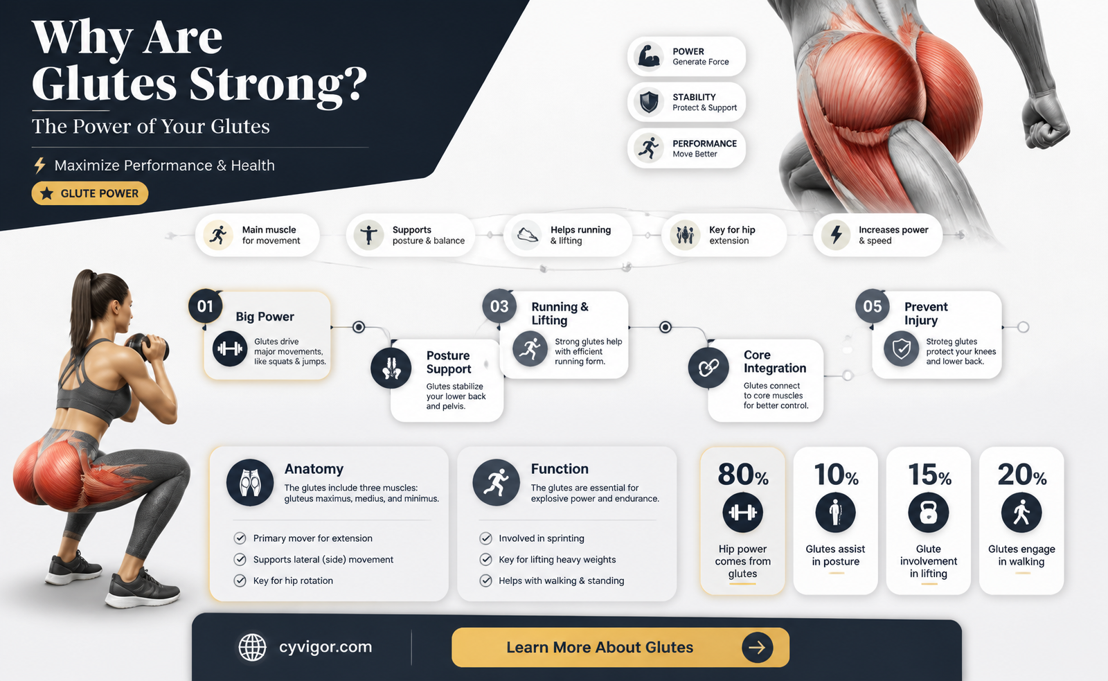 are butt muscles naturally strong