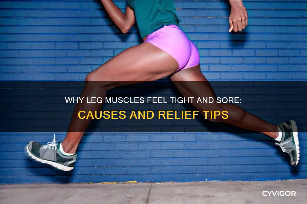 Why Leg Muscles Feel Tight And Sore: Causes And Relief Tips | CyVigor