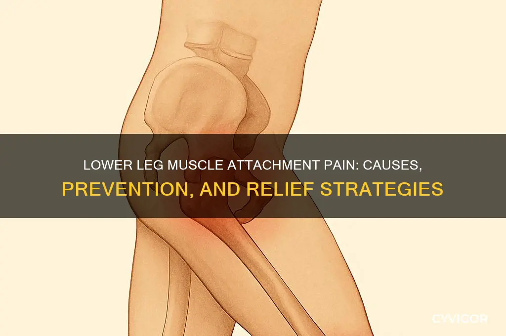 why are my muscle attachments in lower leg painful
