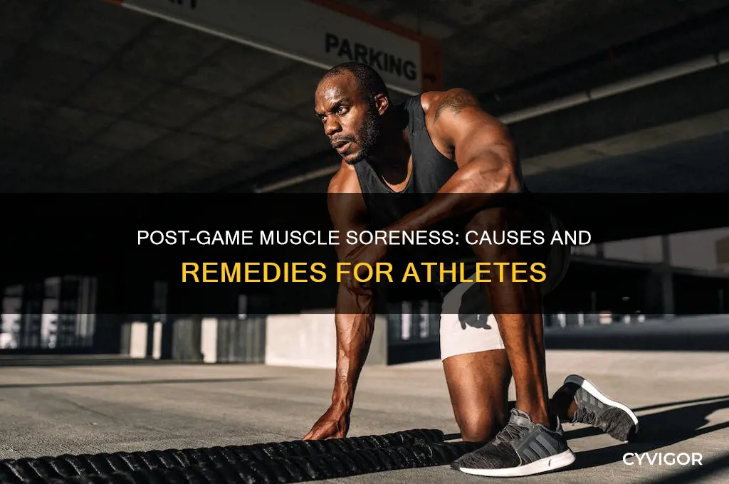 why are my muscles sore after a sport match