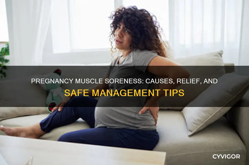 why are my muscles sore during pregnancy